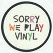sorry we play vinyl-1 ep